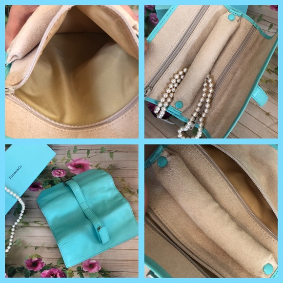 Tiffany&Co. Tiffany blue leather jewelry roll/case - Picture 4 of 9